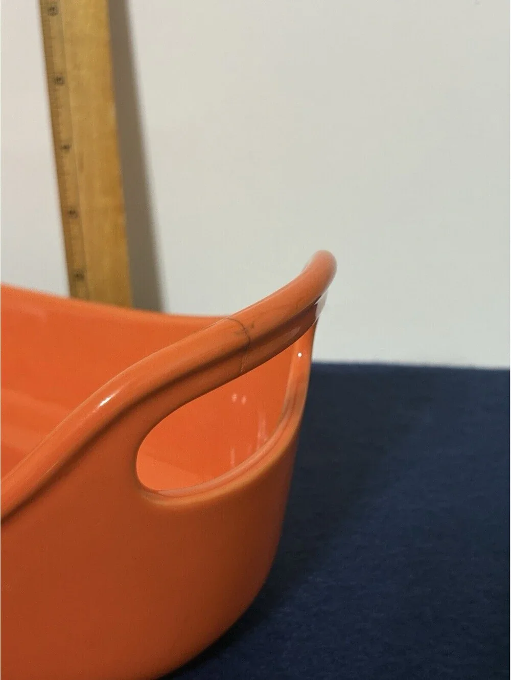 Rachael Ray Stoneware Ceramic Orange Oval Baking Dish Casserole 1.25 Quart
